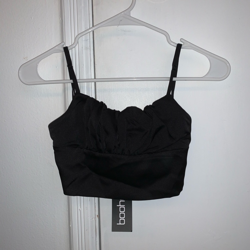 Satin Ruched Top